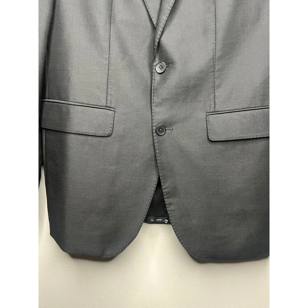Banana Republic Reda Flexo Tailored Slim Fit Blazer Mens 40R Black Wool Jacket